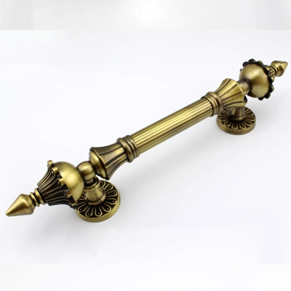 270mm Big Glass Door Handles Furniture Zinc Alloy Bronze Cottage Gate