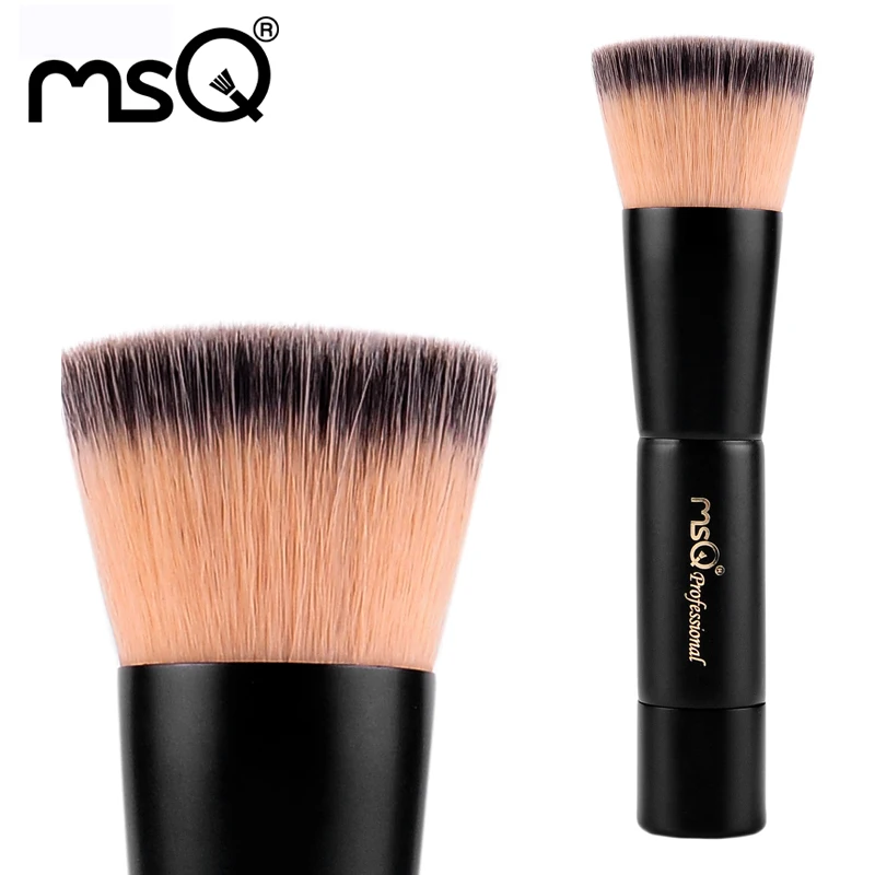 MSQ Professional Beauty Tool Single Flat Top Powder Brush Double Color