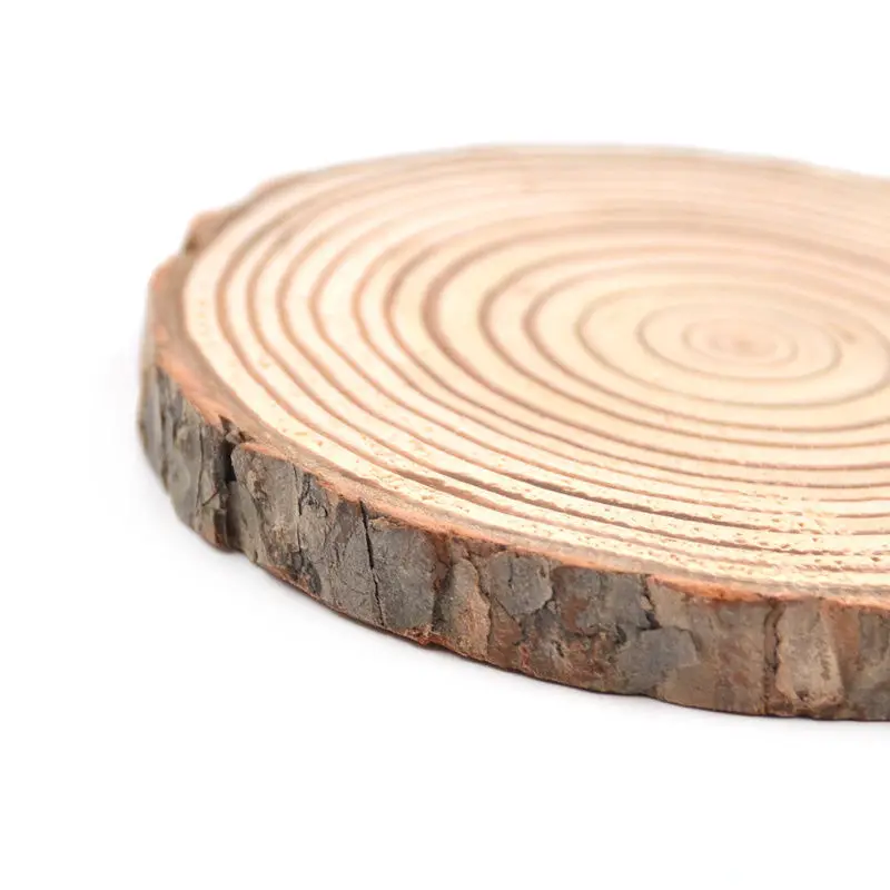 5 sizes Natural Round Wooden Slice Cup Mat Coaster Tea Coffee Mug Drinks Holder for DIY Tableware Decor Durable