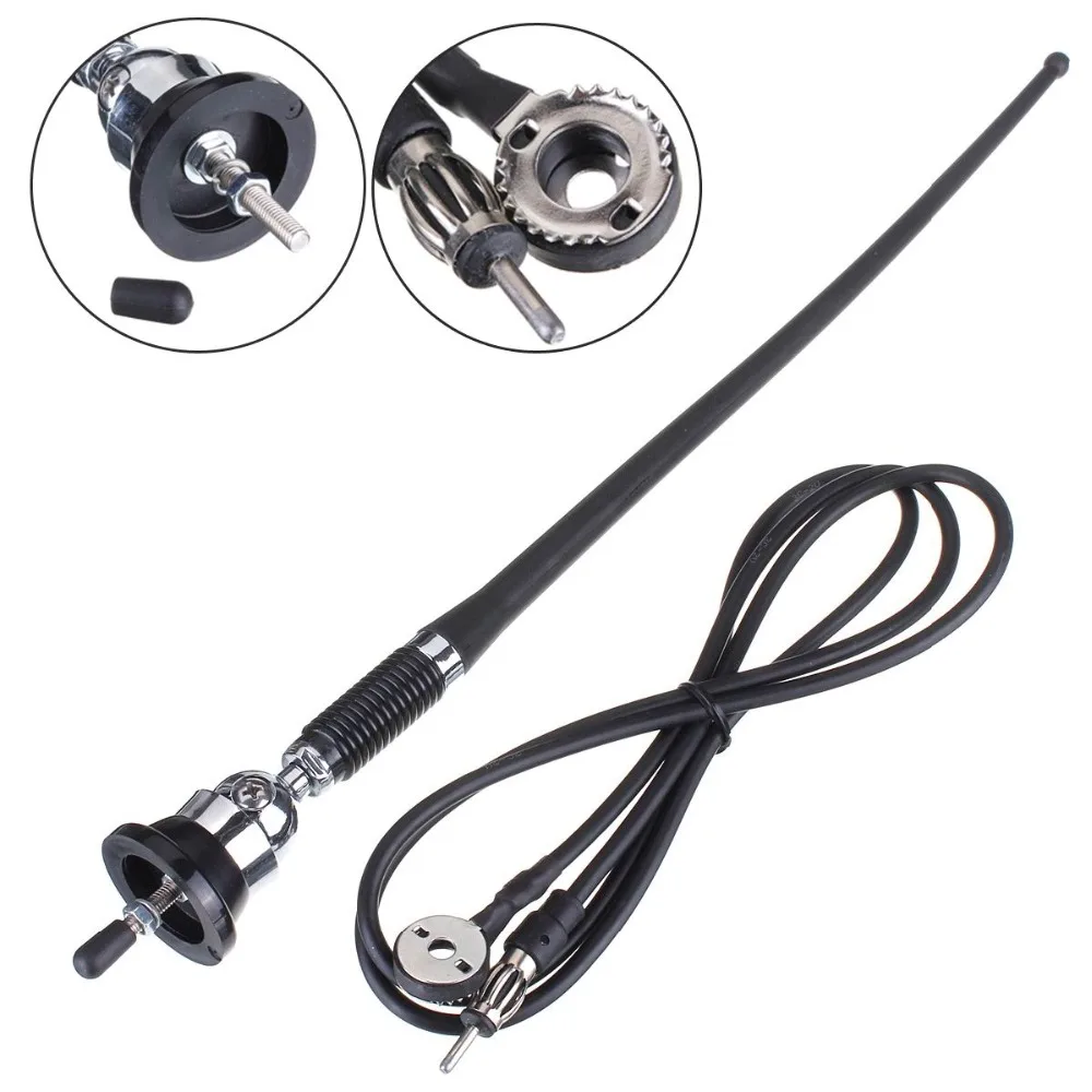 Universal Car Truck Stereo Radio 36cm Mast Antenna Aerial Roof Wing