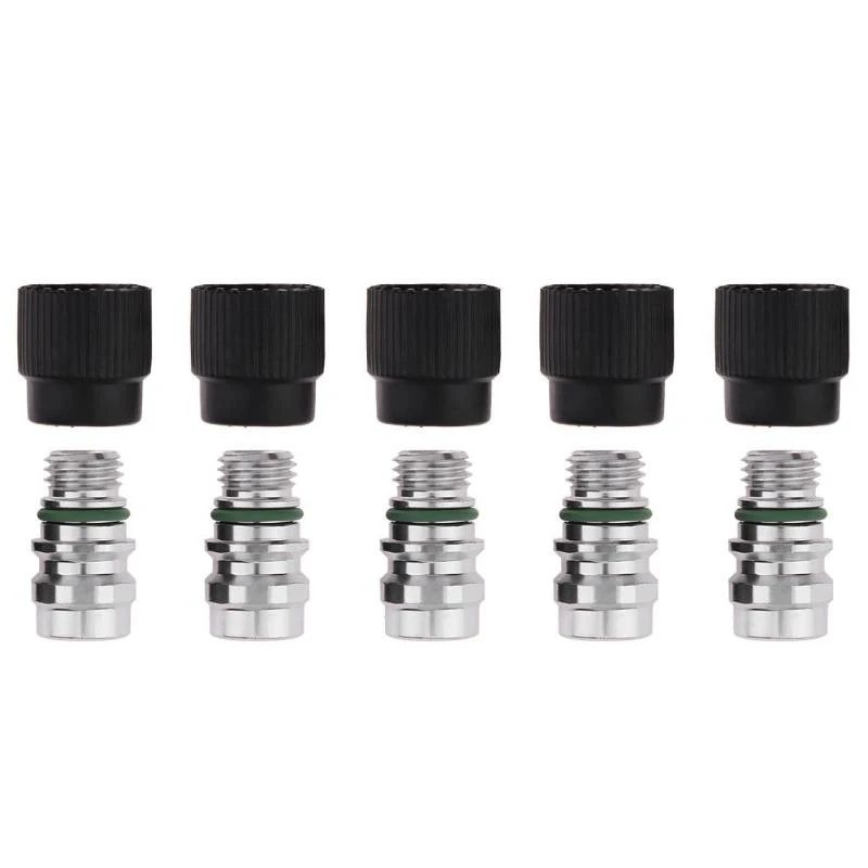 

5pcs 20*20mm High Side A/C High Pressure Valve Cores with Covers accessories parts suitable for F.ord/for Chrysler