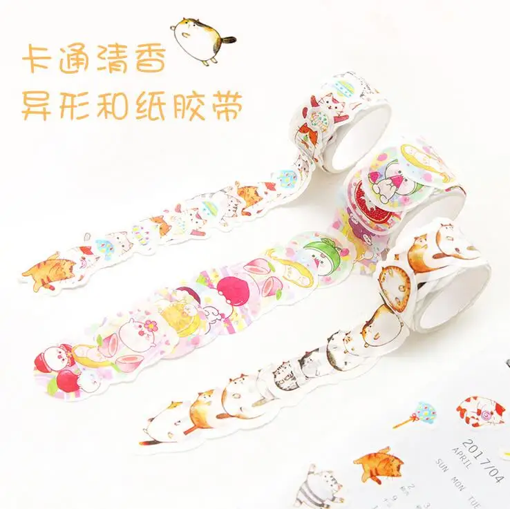 

Specil Cartoon Mewo Cat Decorative Washi Tape Sticker DIY Scrapbooking Masking Tape School Office Supply Escolar Papelaria