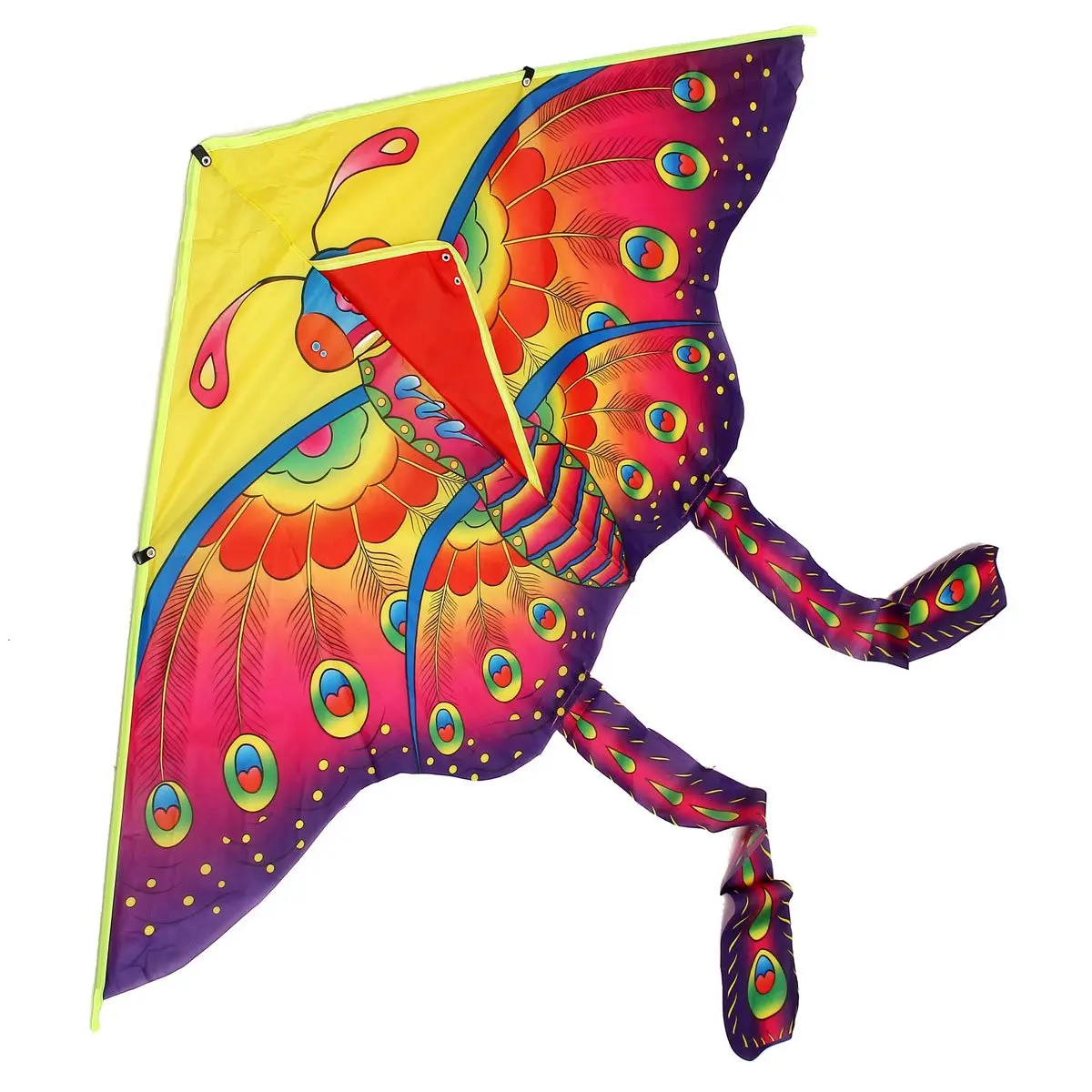 1PC Butterfly Printed Long Tail Kite Children Kids Outdoor Garden Fun Toy WDS 