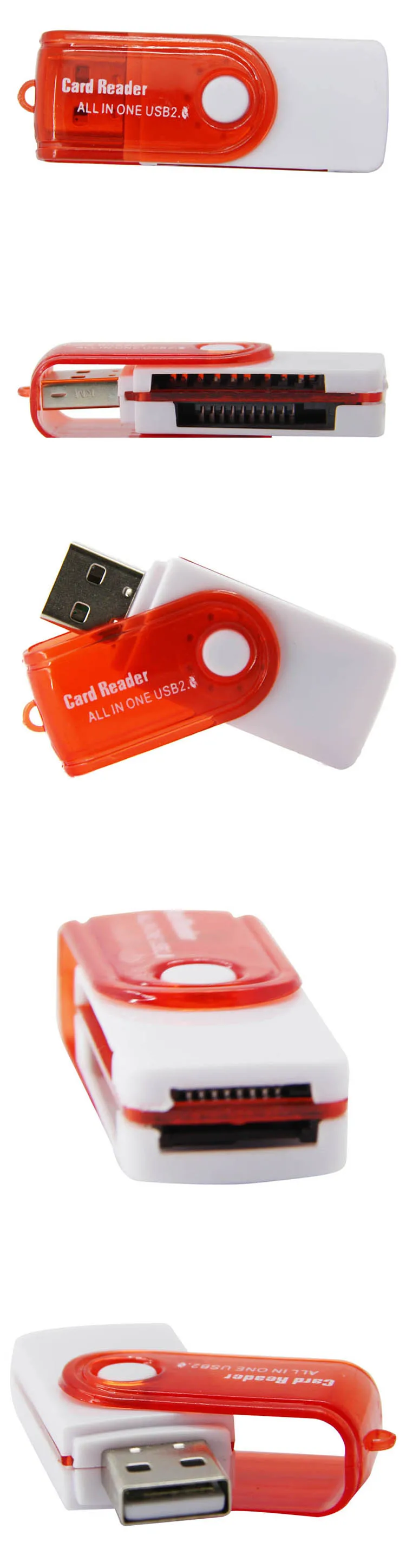 USB 2.0 SD TF MS Duo MS Micro T-Flash чтения карт памяти многофункциональный Портативный питьевой все в одном Card Reader для карты памяти