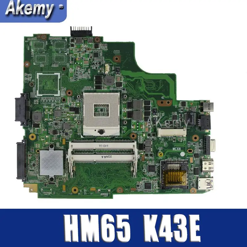 Amazoon K43SD/K43E материнская плата для ноутбука ASUS K43E K43SD A43E P43E Тесты Оригинал материнская плата HM65