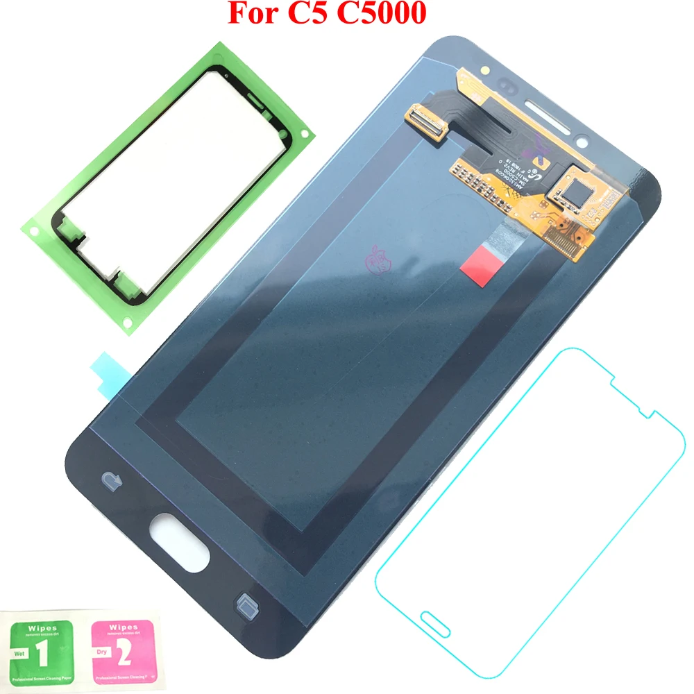 

FIX2SAILING Display LCD 100% Working Super HD AMOLED LCD Display Touch Screen Assembly For Samsung Galaxy C5 C5000 Sticker
