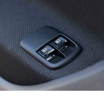 

lsrtw2017 stainless steel car window control button trims for smart fortwo forfour 2014 2015 2016 2017 2018 2019