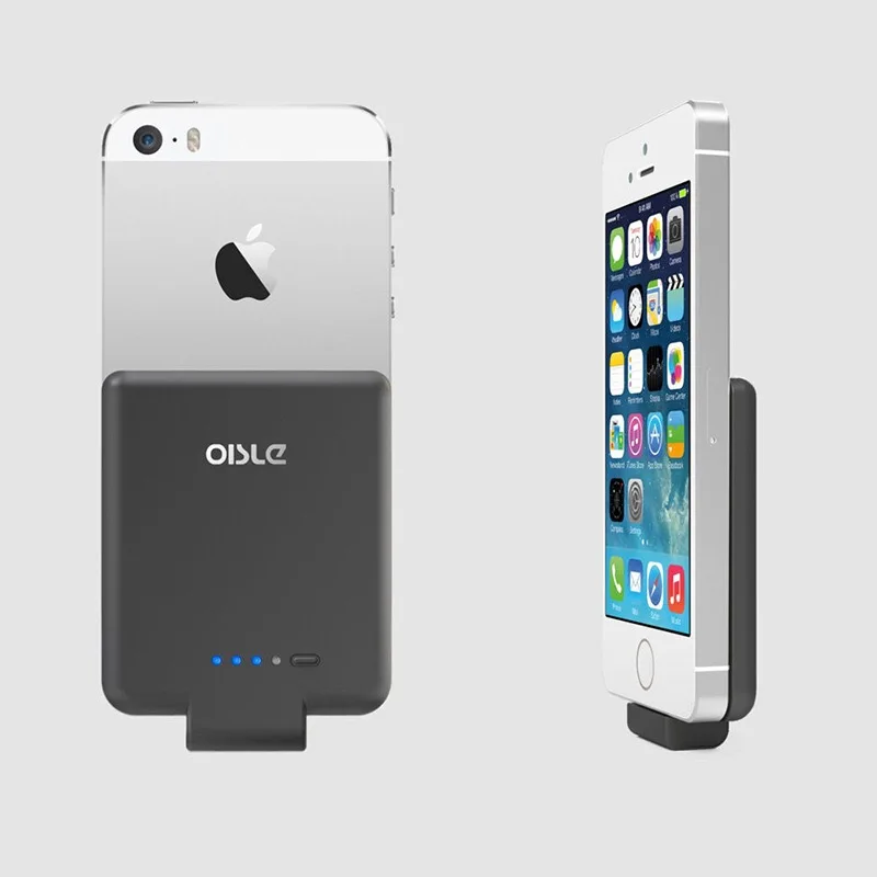 OISLE 2800mAh mini Battery Case iPhone 6 Portable Charging For iPhone 5s Power Bank For iPhone SE Slim Extnernal Backup Battery