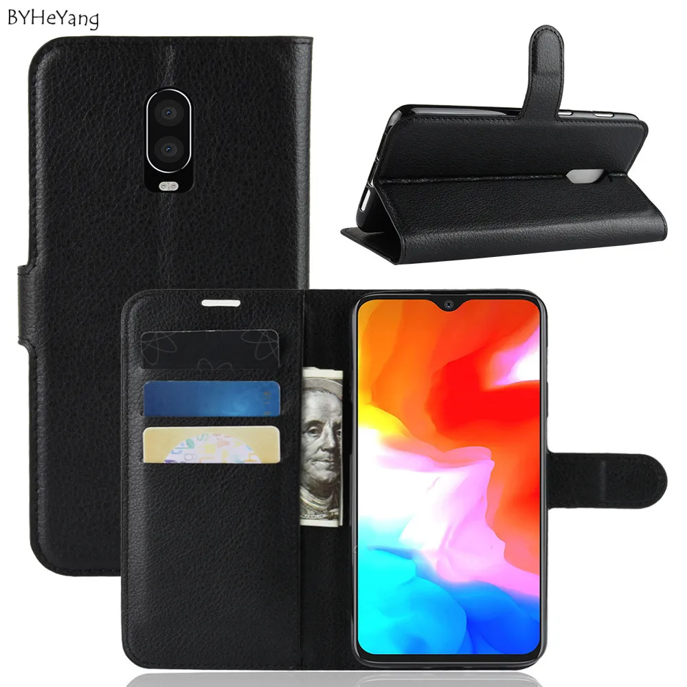 BYHeYang For Oneplus 6T Case Oneplus6T Cover Wallet PU Leather Back Phone One Plus 6t Flip Protective | Мобильные телефоны и