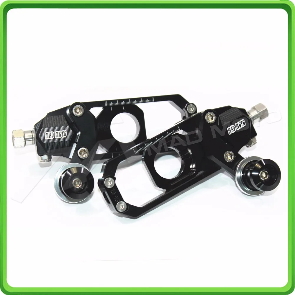 Motorcycle Chain Tensioner Adjuster with bobbin fit for APRILIA RSV4 2009 2010 2011 2012 2013 2014 Black (7)