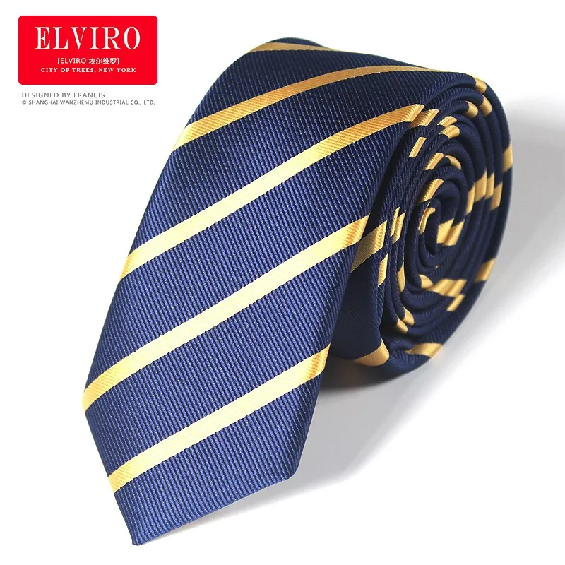 

High Quality Tie for Mens 9cm Silk Tie Striped Gravatas Corbatas Men Fashion Pajaritas 2019 Necktie Ascot Navy Blue Yellow Tie