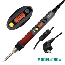 CXG C90W цифровой электрический паяльник lcd Регулируемая температура NCT цифровой электрический паяльник ЕС штекер с выключатель питания