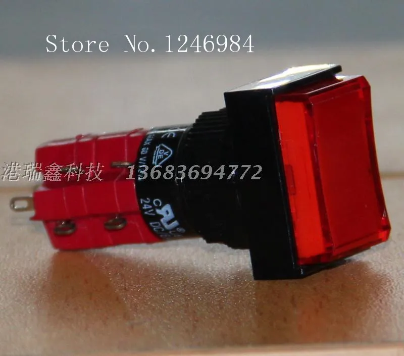 [SA]D16LAT1-2AB Taiwan Progressive Alliance Dual interlocking rectangular red button switch normally open closed DECA-- | Обустройство
