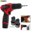 VOTO 12V Electric Screwdriver Rechargeable Lithium 2 Battery Wireless Drvier Cordless Screwdriver Two-speed Power Tools ► Photo 1/6