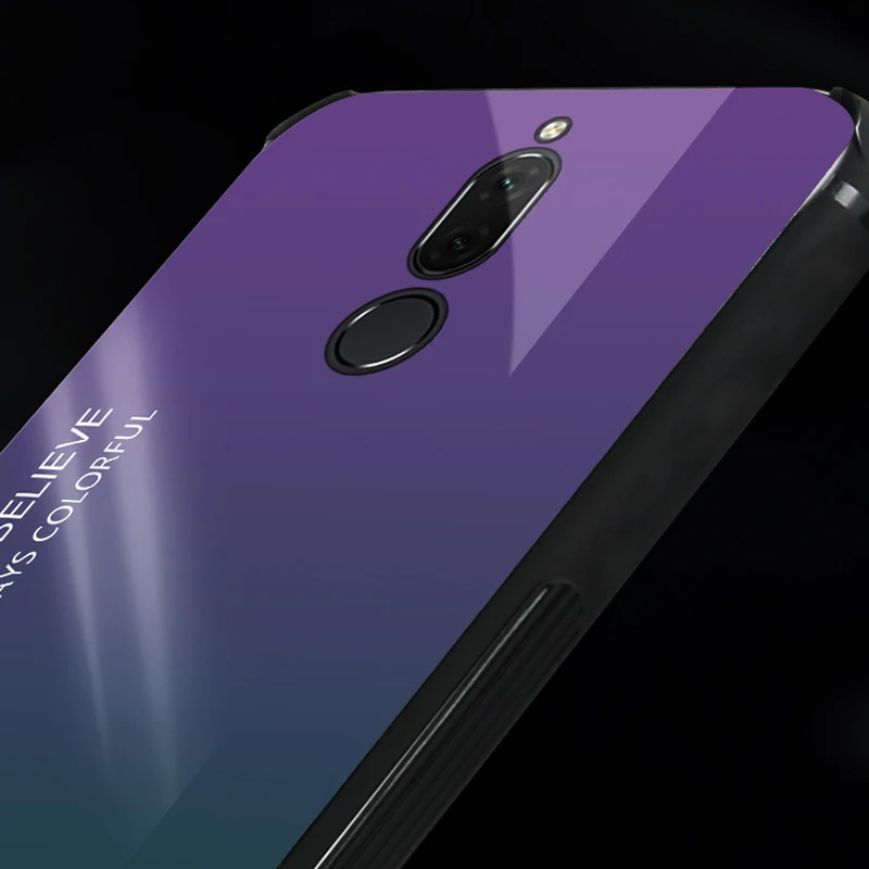 Luxury Gradient Tempered Glass Back Hard Case Soft Frame Cover For Huawei P10 P10 Lite Nova 3i Capa sFor Huawei Mate 10 Lite P9  (1)