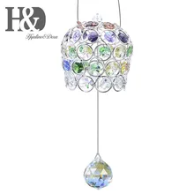 H& D 30 мм Хрустальный шар призмы Suncatcher висячие орнамент чакра восьмиугольник Радуга производитель Защита от солнца для окна