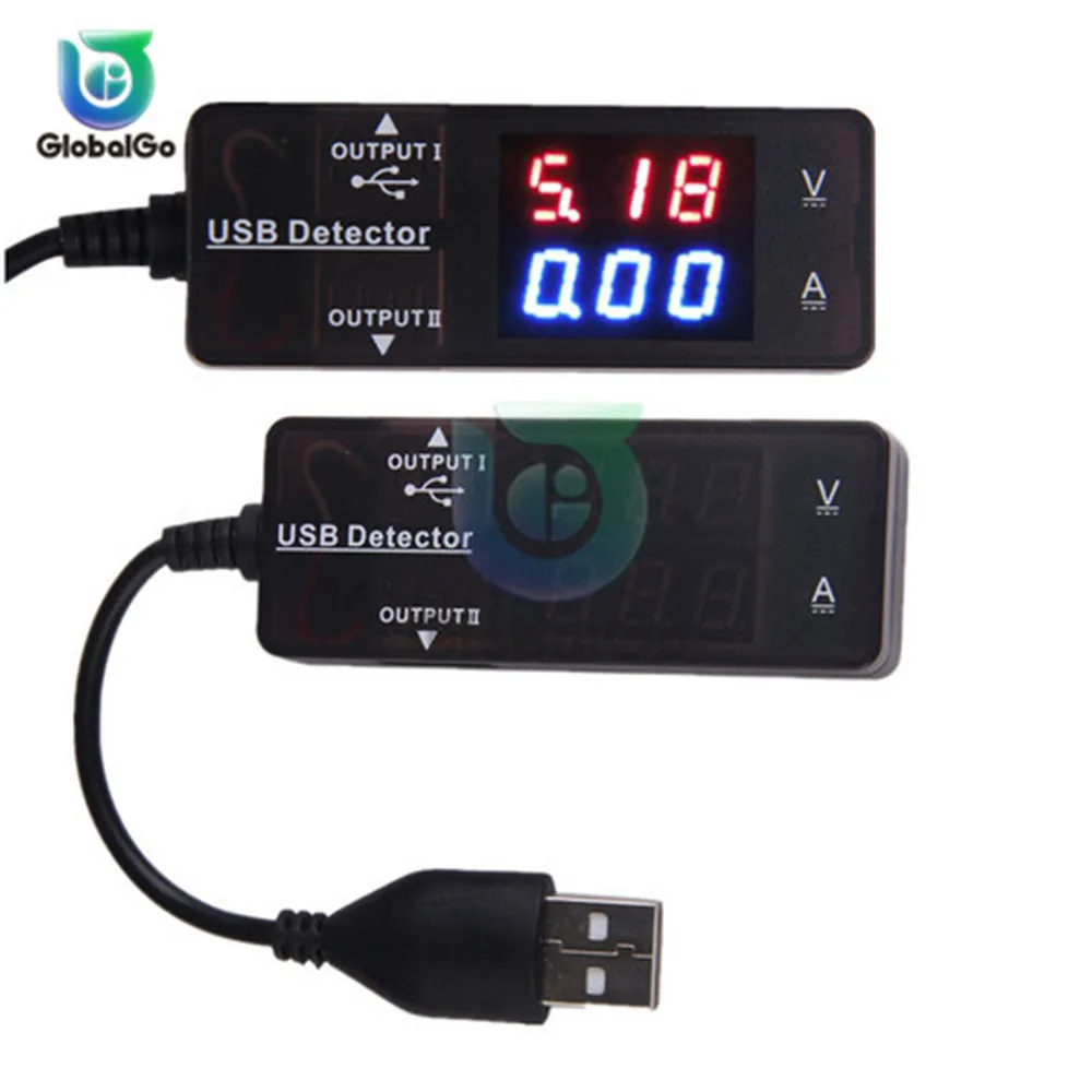 Электрическая мощность USB lcd Ток Напряжение Емкость Тестер DC USB Тестер измеритель напряжения тока цифровой амперметр Банк питания