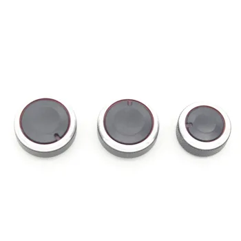 

3pcs/set For Volkswagen Car Air Conditioning Knob heat control Switch Button Car Accessories AC Knob for POLO MK4 MK5 9N 9N3 6R