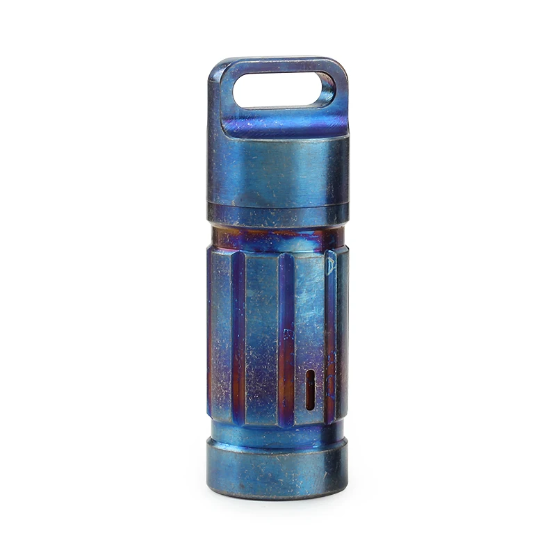 Pure Titanium Waterproof Bottle Camping Survival Seal Bottle EDC Outdoor Tool