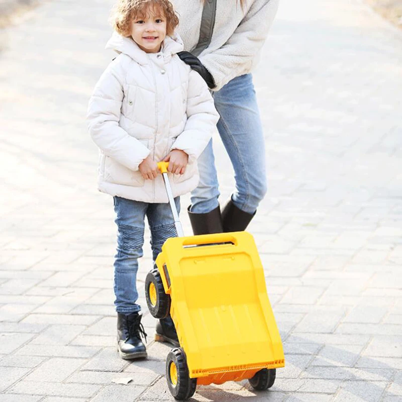 CARRYLOVE Маленькая детская тележка для мальчика игрушка багажная сумка Детский чемодан для сидения
