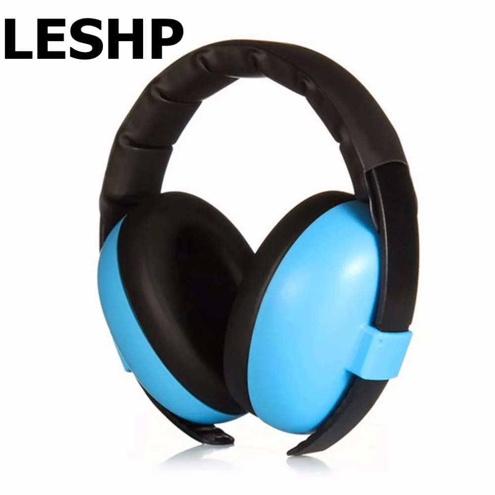 

LESHP Professional Blue Noise Soundproof Earmuffs Sleep Headset Protective Hearing for noise peltor ear muffs Free Shipping