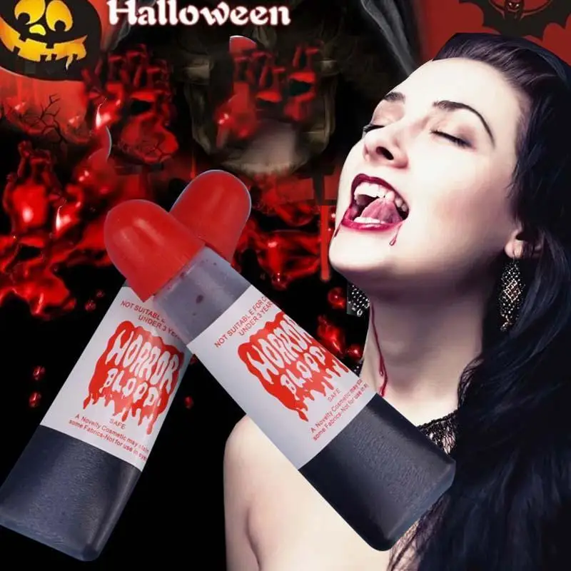 Halloween Horror Fake Blood Cospay Makeup Dance Party Props Fool�s Day