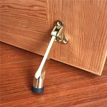 Zinc Alloy Kickdown Auto Acending Door Stops Lever Door Holder Rubber Satin Chrome Office Door Stopper