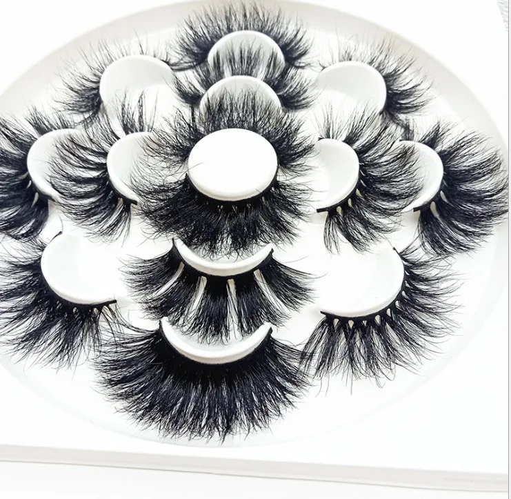 

DEEP EYES 7 pairs of long 25 mm mink eyelashes false eyelashes cross natural false eyelash makeup 3D mink long eyelashes