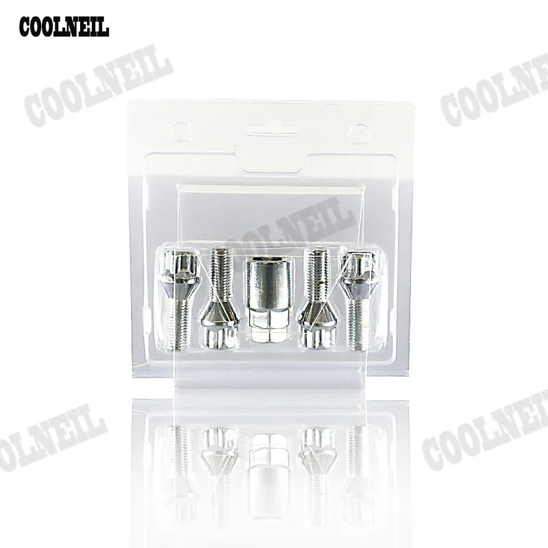 

4 BOLTS+1 KEY WHEEL LOCK Anti Theft Security Lug Bolt M12x1.5mm for Toyata,Honda,KIA,BYD