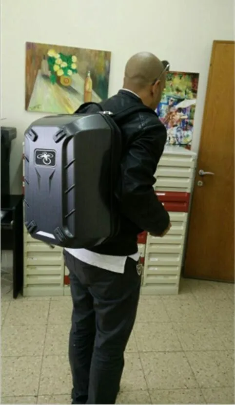 Carbon Fibre Backpack Bag Carrying Case Hardshell Hard Shell For DJI Phantom 4 3 FPV Drone RC Quadcopter