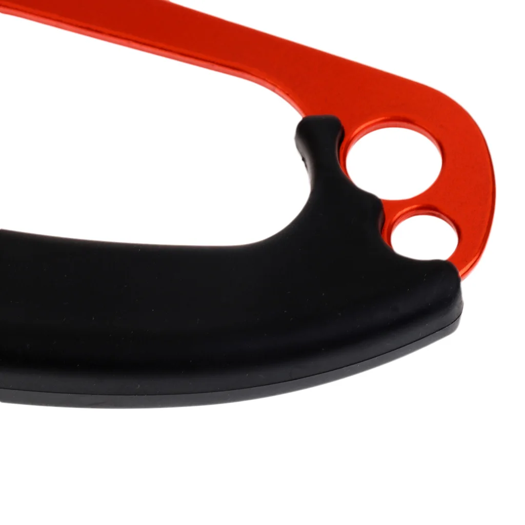 Tree Rock Climbing Hand Ascender Riser 8-13mm Rope Clamp Black Left Hand for Mountaineer Rescue Survival Camping Hiking Access