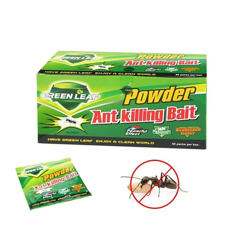 

50pcs Powerful Killer Killing Bait Powder Ants Drugs Repellent Trap Pest Control Effective Killing Termite Red Ants