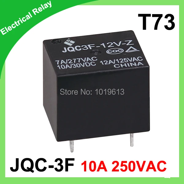 

20pcs JQC-3F(T73) AC 250V 5PIN Power Relay 7A DC12V / DC 24V