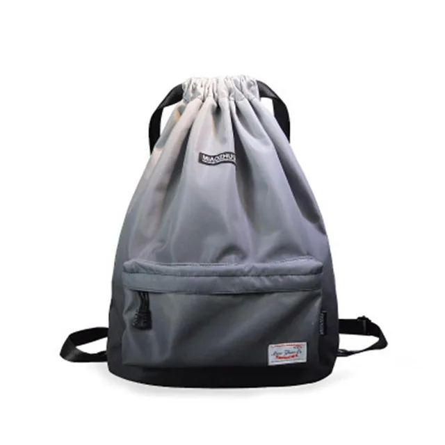 Bag  Summer Waterproof Gym Bag Sports Bag Travel Drawstring Bag Outdoor Bag Backpack for Training Swimming Fitness Bags Softback grey