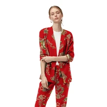 Индивидуальный заказ Красный v-образным вырезом Для женщин брюки костюмы вечерние костюмы Cool Girl нейтральный костюмы модель Stret костюмы куртка брюки