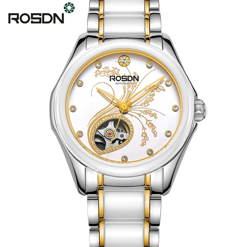 ROSDN Womens Automatic Mechanical font b Watches b font Ladies font b Top b font font