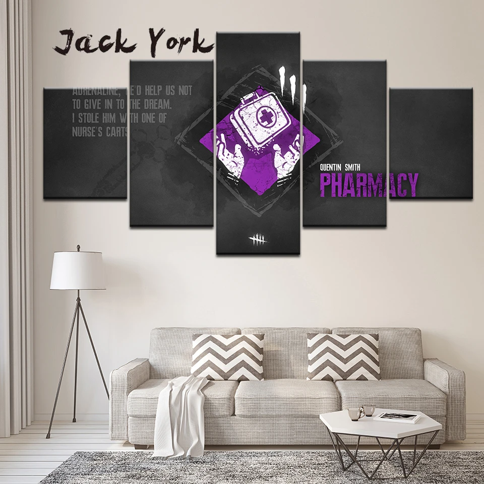 Toile De Peinture Murale Avec Logo Rouge De Pharmacie 5 Pieces Papier Peint Modulaire Affiche Imprimee Decor De Salon Livraison Gratuite Aliexpress