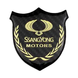 Металлическая 3D логотип значок Автомобильная наклейка с эмблемой Аксессуары Для Ssangyong Rexton 2 ActYon Tivolan Korando Rodius Chairman Kyron tivoli