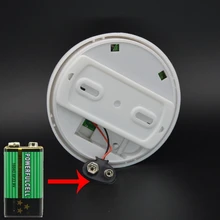 9 V/168 433Mhz Беспроводной детектор дыма для Wifi/Pstn/Gsm домашней системы безопасности Белый пластик