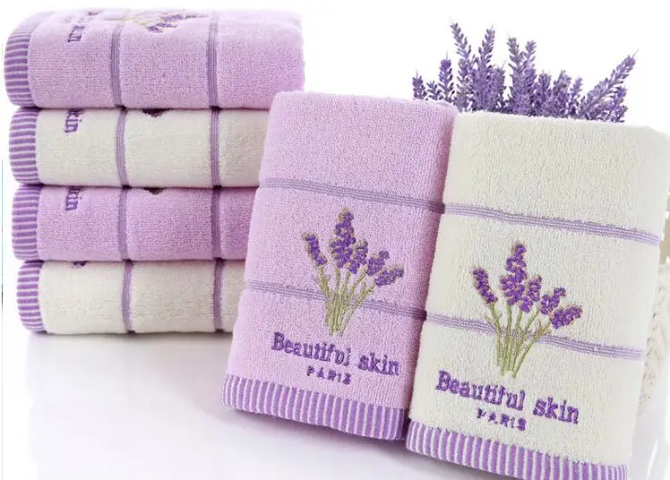 Elegant Lavender scent Face Bathroom Hand Towels Free Shippingbathroom