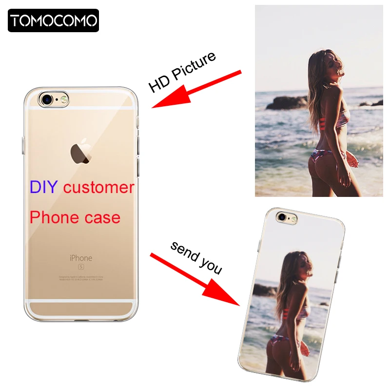 

OLOEY Custom DIY Design Photo Case Gift for IPhone 6 XS Max 7 7Plus 8 8Plus X Soft Silicon TPU Back Cover Printed Phone Cases