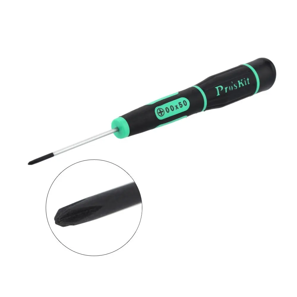 

LIXF Pro'sKit SD-081-P2 Unmagnetic Portable Precision Screwdriver for Cross 2.0mm Repair Tool (# 00 * 50mm)