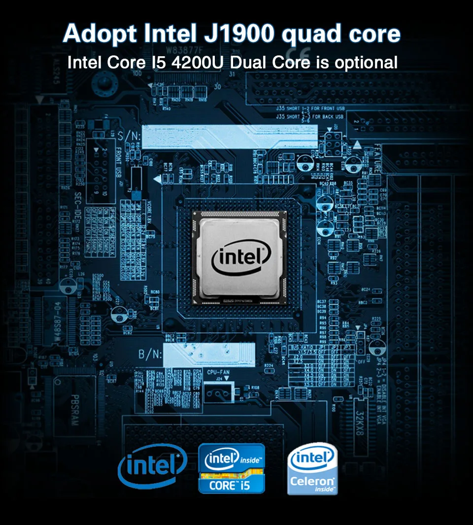 Minisys 15 дюйма, резистивный сенсорный экран все-в-одном ПК Intel i5 4210u Dual Core 1024x768 безвентиляторный промышленный Панель компьютер для POS