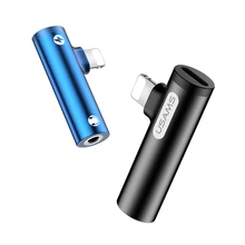 2 в 1 для apple lightning до 3,5 мм адаптер для наушников зарядный кабель конвертер для iPhone xs max xr x 8 7 plus aux аудио 2A