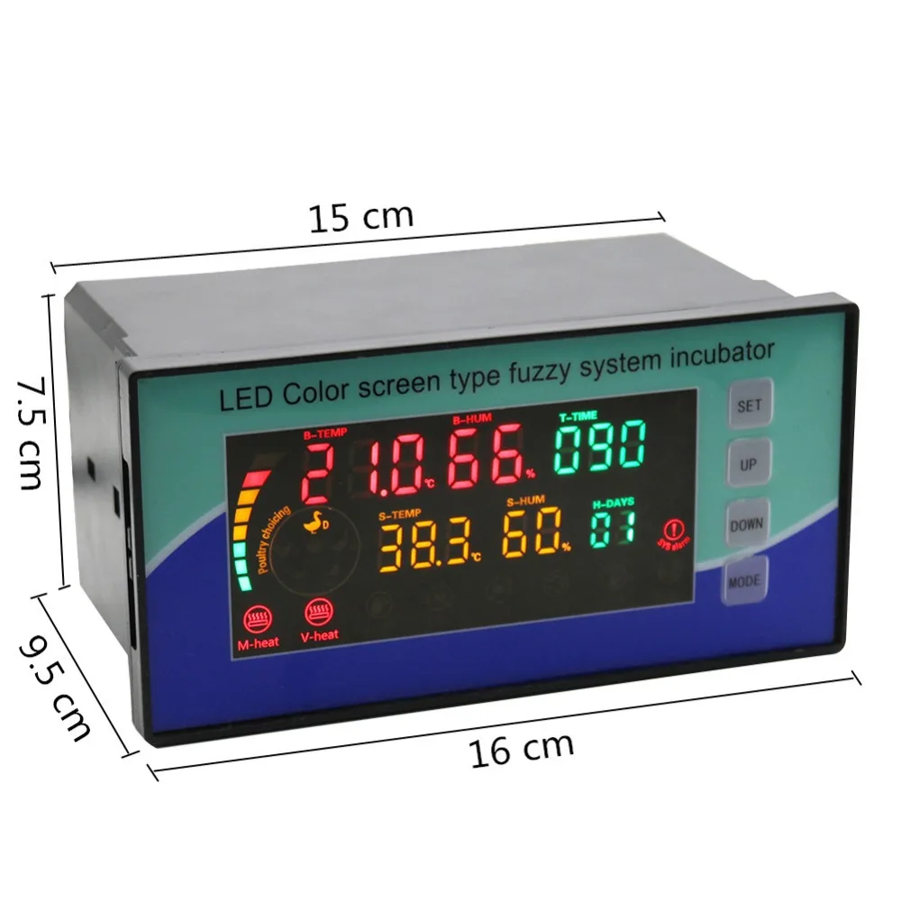  110V/220V Poultry Intelligent LED Color Screen System Incubator Chicken Bird Temperature Humidity I - 32932858976