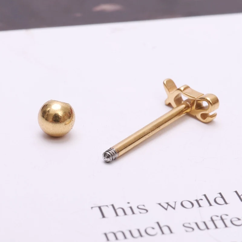 2018 Percing Bar кольцо для губ из нержавеющей стали взрывное с язычком ювелирные
