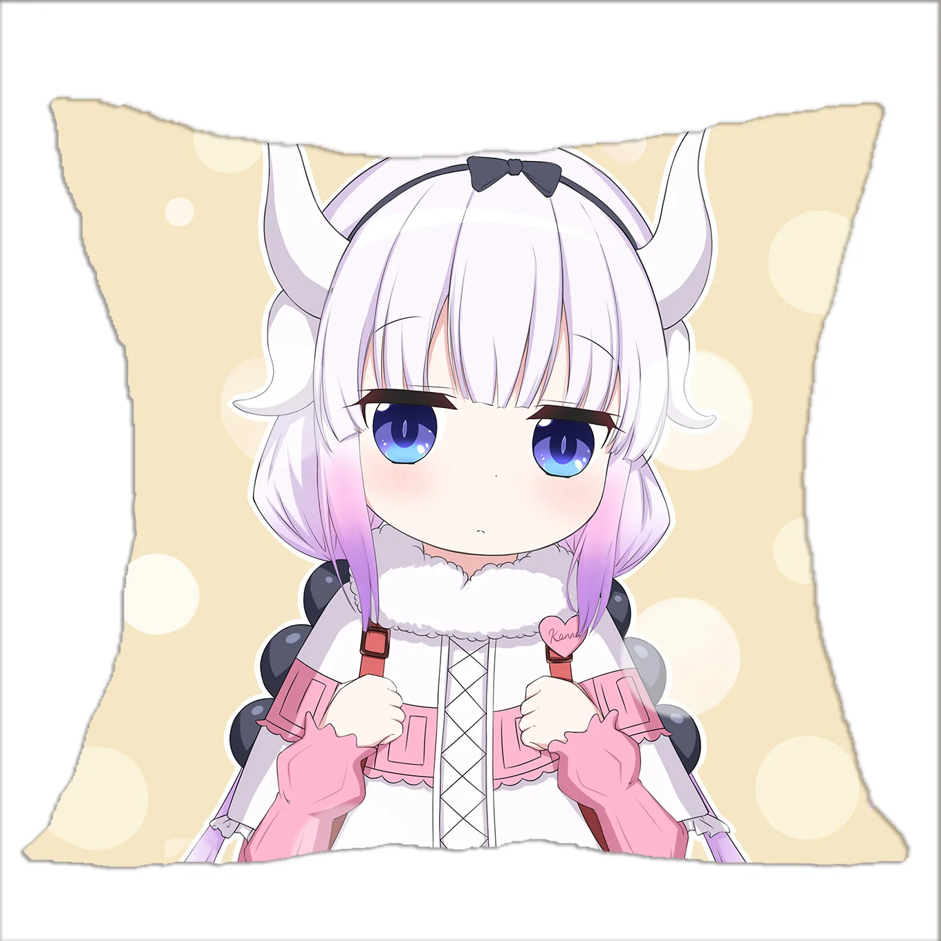 Anime Miss Kobayashi's Dragon Maid Square Pillow Case Covers Fashion Japanese Cartoon Figure Kanna Home Custom Pillowcase Gift Anime Miss Kobayashi's Dragon Maid Square Pillow Case Covers Fashion Japanese Cartoon Figure Kanna Home Custom Pillowcase Gift