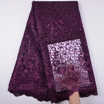 

Tulle Lace Fabric With Stones African Lace Fabric For Party Dress High Quality African French Lace Fabric A1380