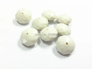 

12mm 750pcs/bag ,22mm 120pcs/bag, Solid White Rondelle Beads
