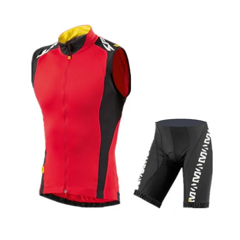 Mens-Mavic-2018-Cycling-Jersey-Summer-Team-Vest-Sleeveless-Cycling-Set-Bike-Clothing-Ropa-Ciclismo-Cycling